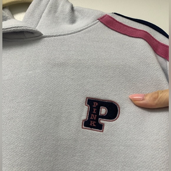 VS PINK Ivy Fleece Campus Hoodie Sz M - Picture 4 of 5